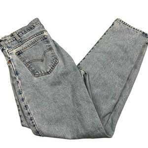 Vintage Levi’s 550 orange tab 90s light wash relaxed fit jeans 30 x 29